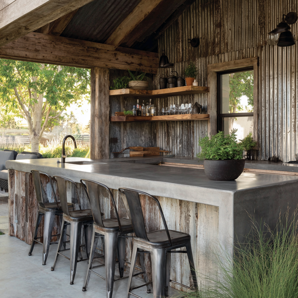 DIY outdoor kitchen
