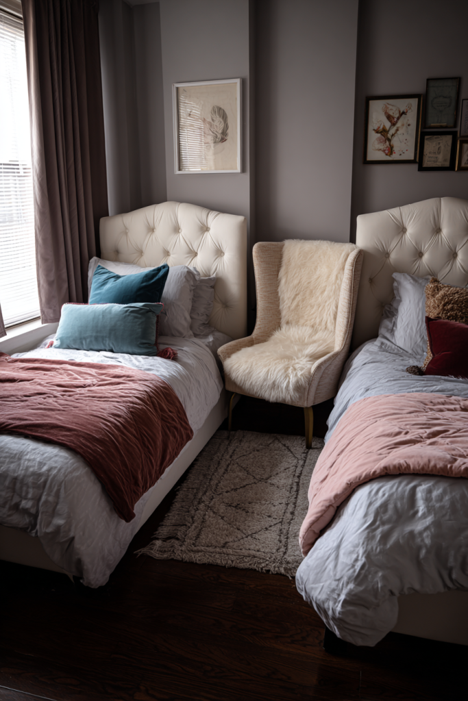 two beds in one room