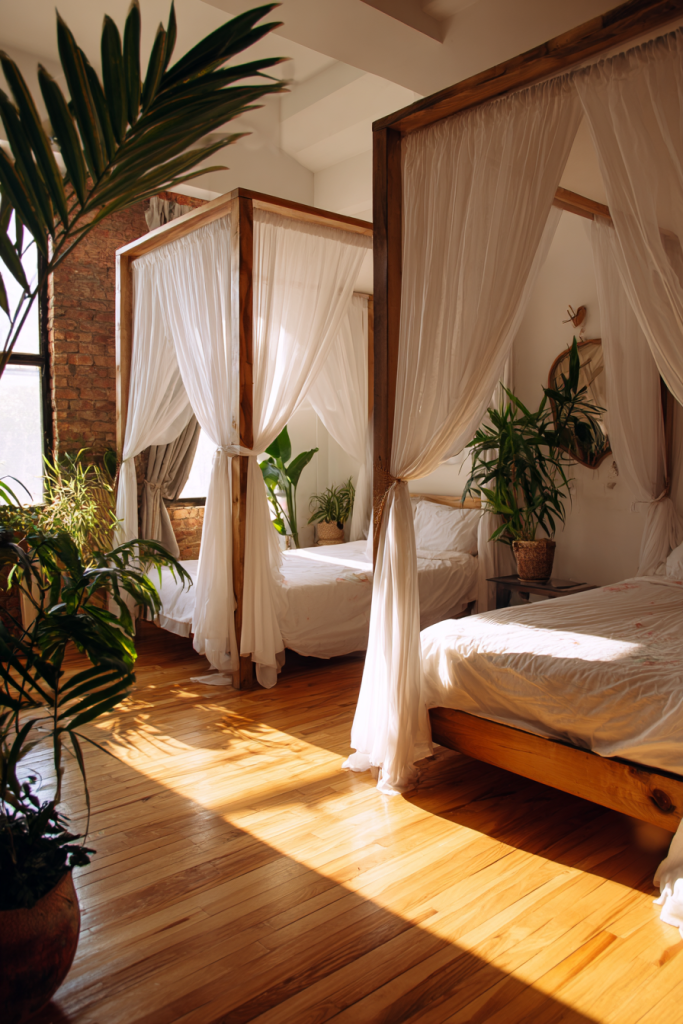 two beds in one room