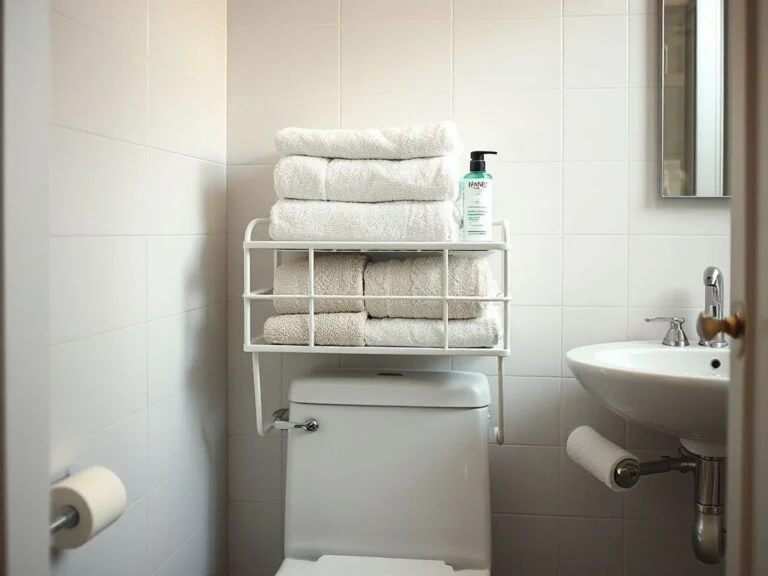 how to add storage to a rented bathroom
