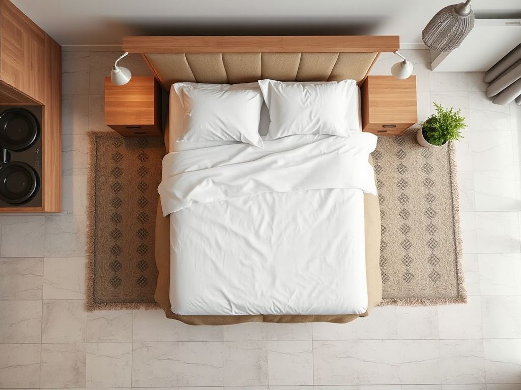 make  bed look hotel quality - step by step