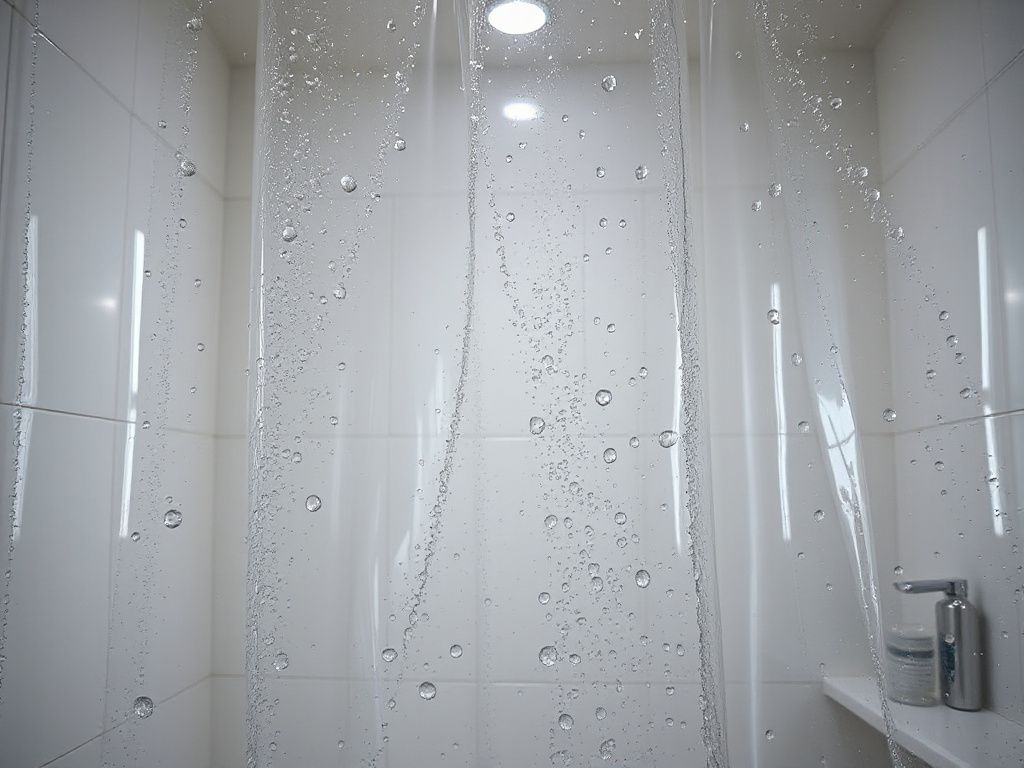 how to stop a shower curtain from sticking to you