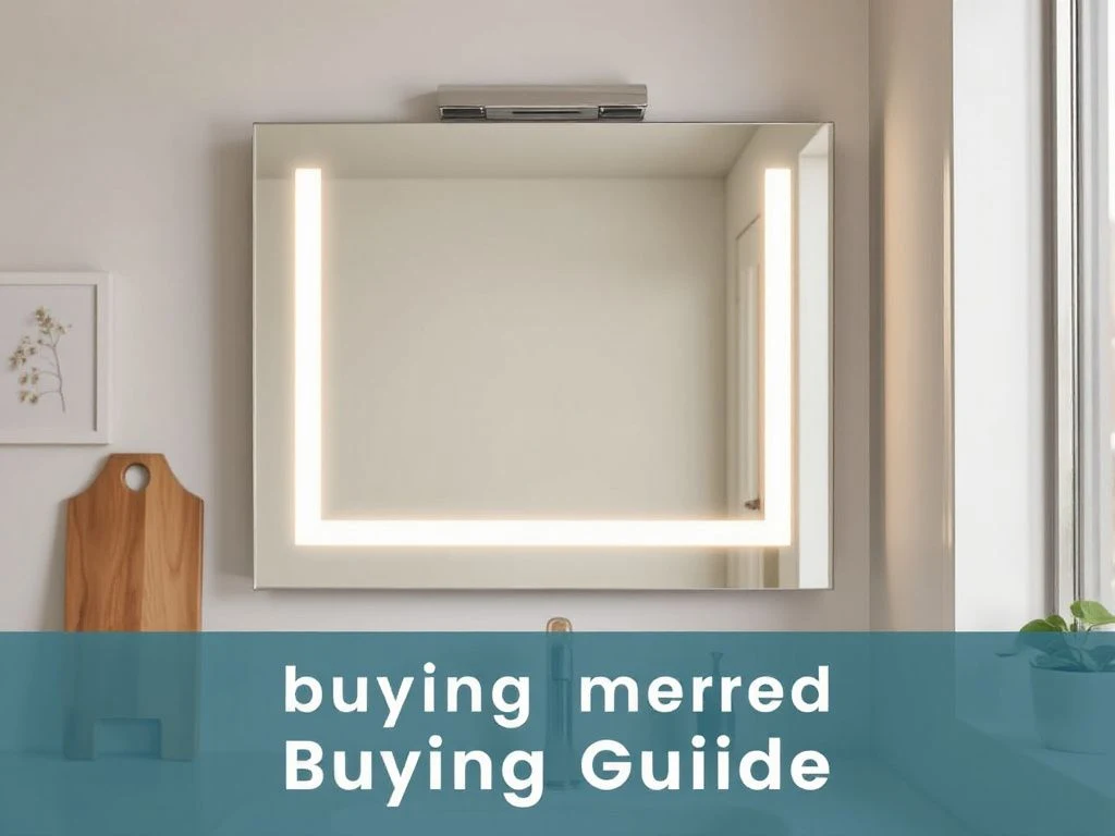 lighted bathroom mirror buying guide - step by step