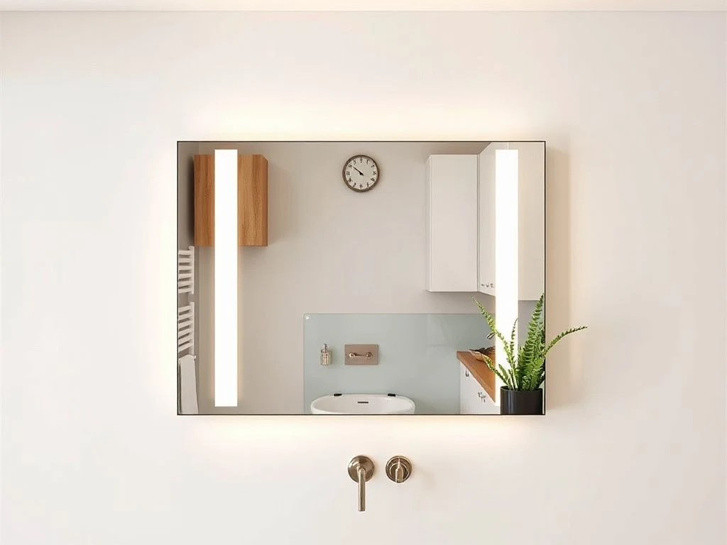 lighted bathroom mirror buying guide - detailed view