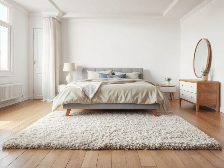 what size rug for a queen bed