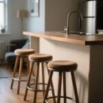 bar stool buying guide for measuring counter height and knee clearance
