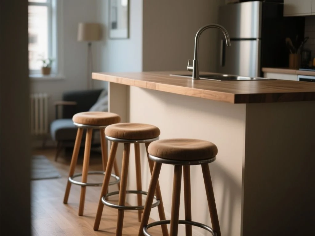 bar stool buying guide for measuring counter height and knee clearance