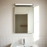 bathroom mirror size guide showing vanity wall measurements
