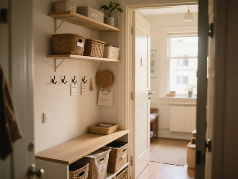 cheap home organization ideas for a renter-friendly room
