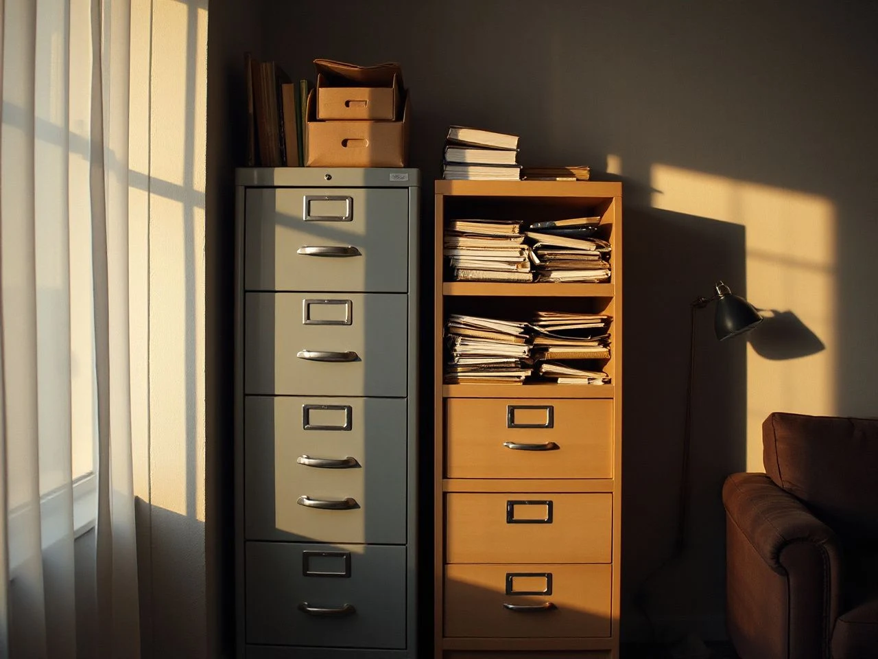 filing cabinet organization - detailed view