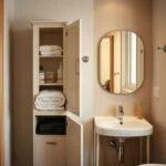 freestanding bathroom storage cabinet