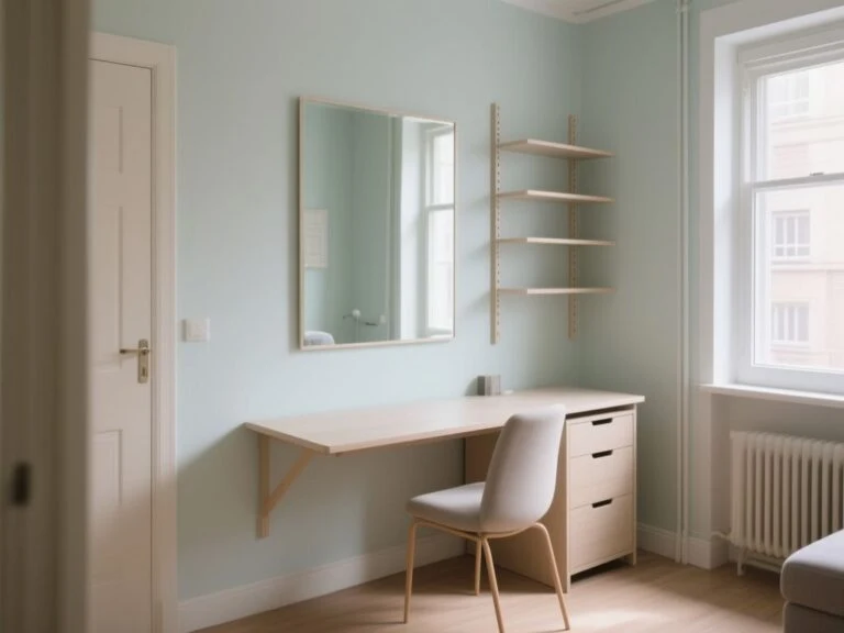 how to make a small home office feel bigger