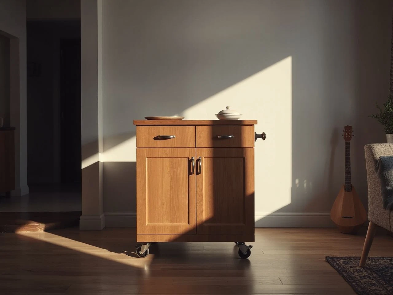 kitchen island cart buying guide - detailed view
