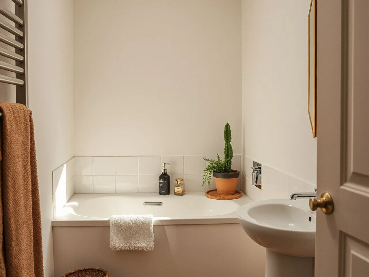 neutral bathroom inspo - detailed view