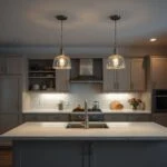 pendant light height over an island