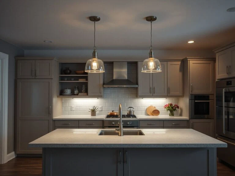 pendant light height over an island