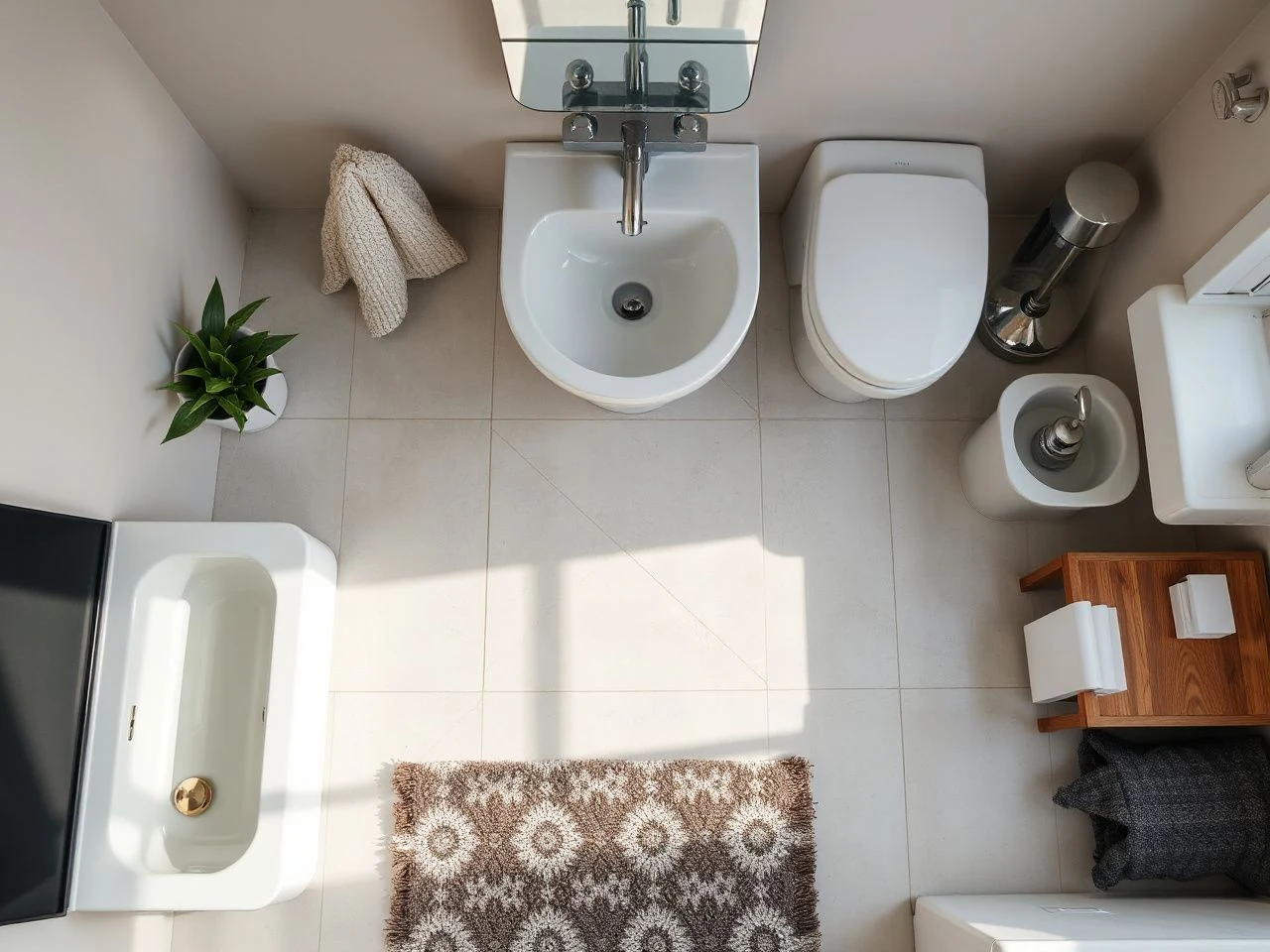simple inexpensive bathroom upgrades - detailed view