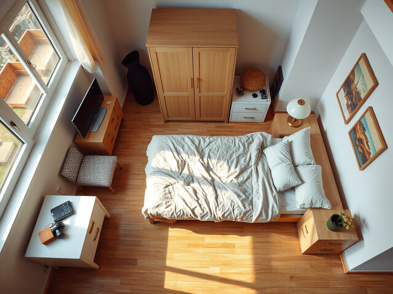 bedroom layout ideas - detailed view