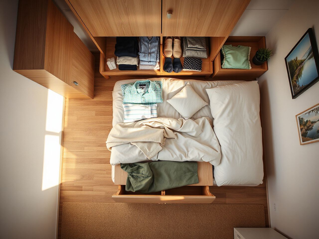 bedroom storage ideas - step by step