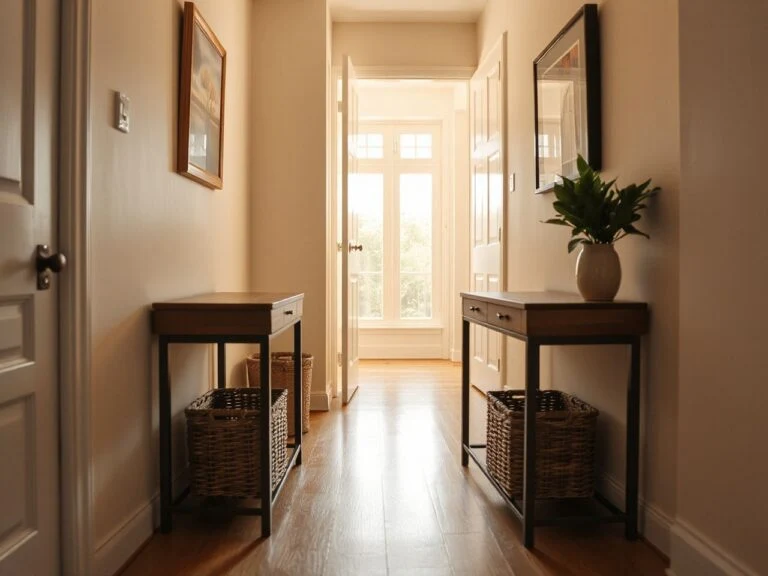 best console tables for narrow hallways