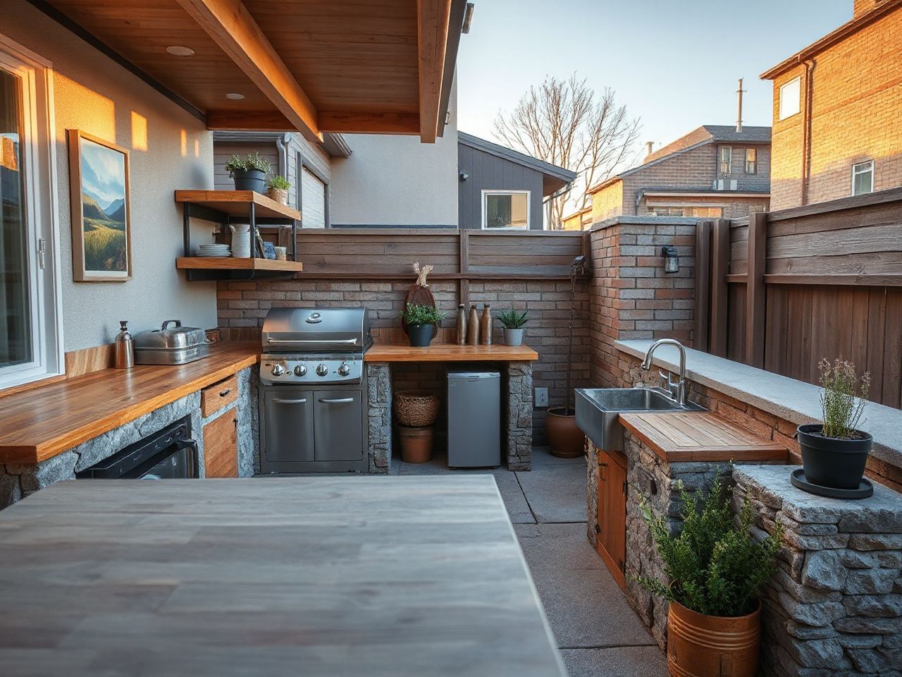 diy outdoor kitchen - step by step