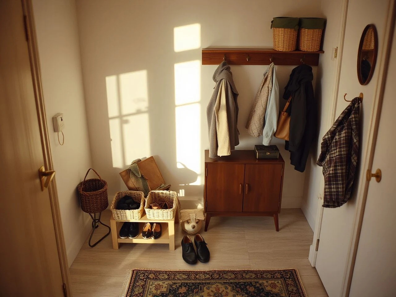 entryway storage and organization solutions - step by step