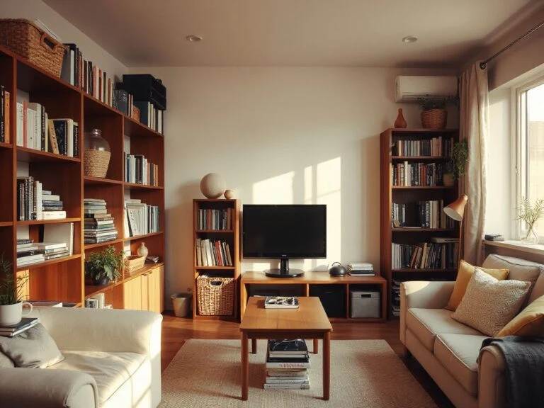 living room organization