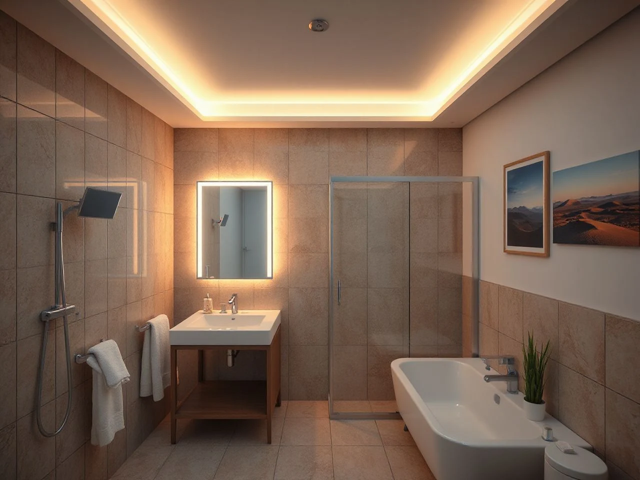 modern bathroom lighting ideas - step by step