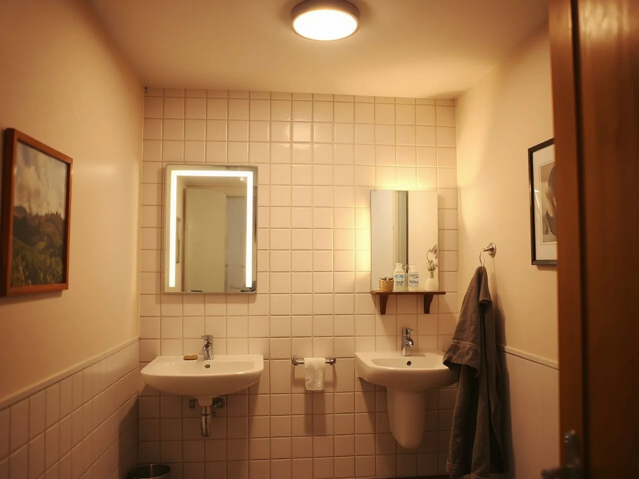 modern bathroom lighting ideas - detailed view