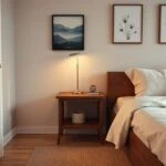 nightstand height beside a finished mattress