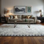 rug size for living room seating group with sofa and coffee table