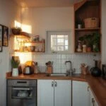 small kitchen ideas with a clear galley layout and open preparation counter