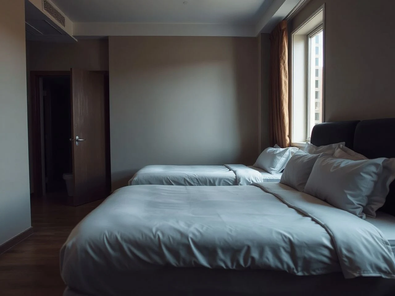 two queen beds in one room - step by step