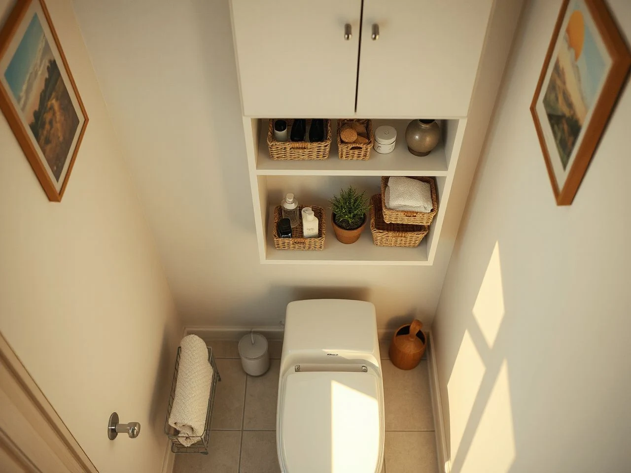 very small bathroom storage ideas - detailed view